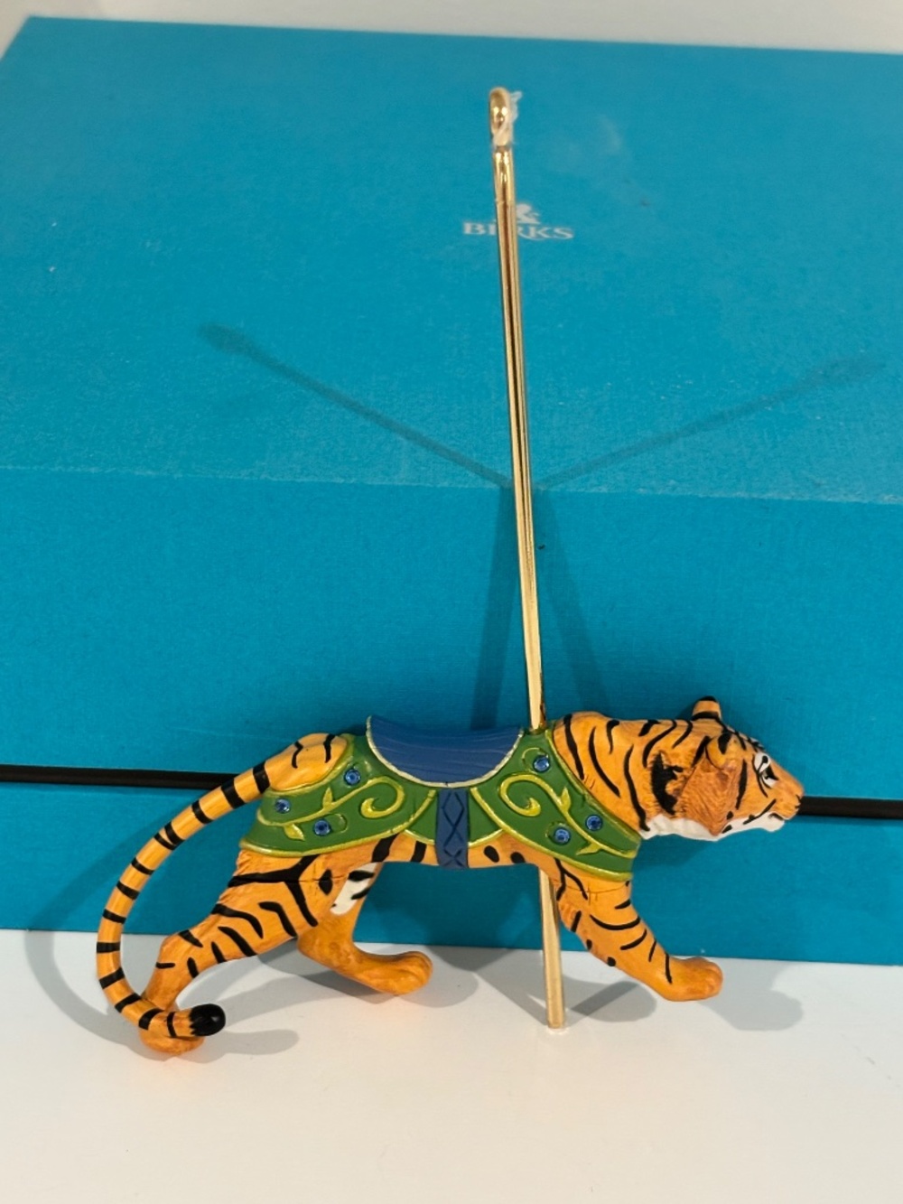 HALLMARK KEEPSAKE WILD Tiger Carousel Ride Christmas ornament special series - Picture 4 of 12